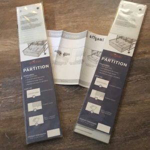 Origami Large Dividers customize lengths. New